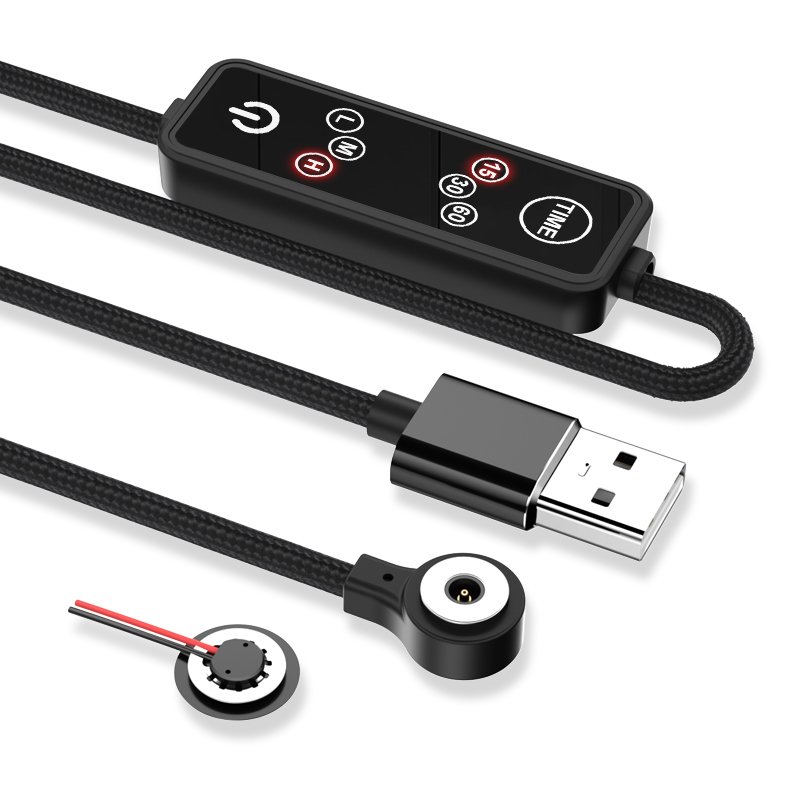 Round 2Pin Male And Female 12V2A Charger Power USB Charging Cable Magnetic 12V Connector With Controller