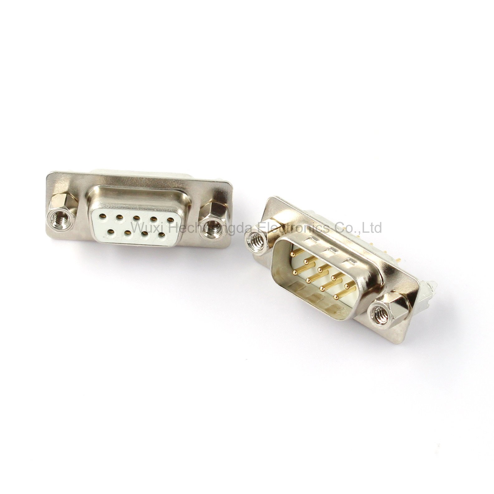 With fixed screw DP9 DP15 DP25 DP37 MALE FEMALE PCB CONNECTOR Insert plate type D-Sub DB9 DB15 DB25 DB37 9/15/25/37 pin