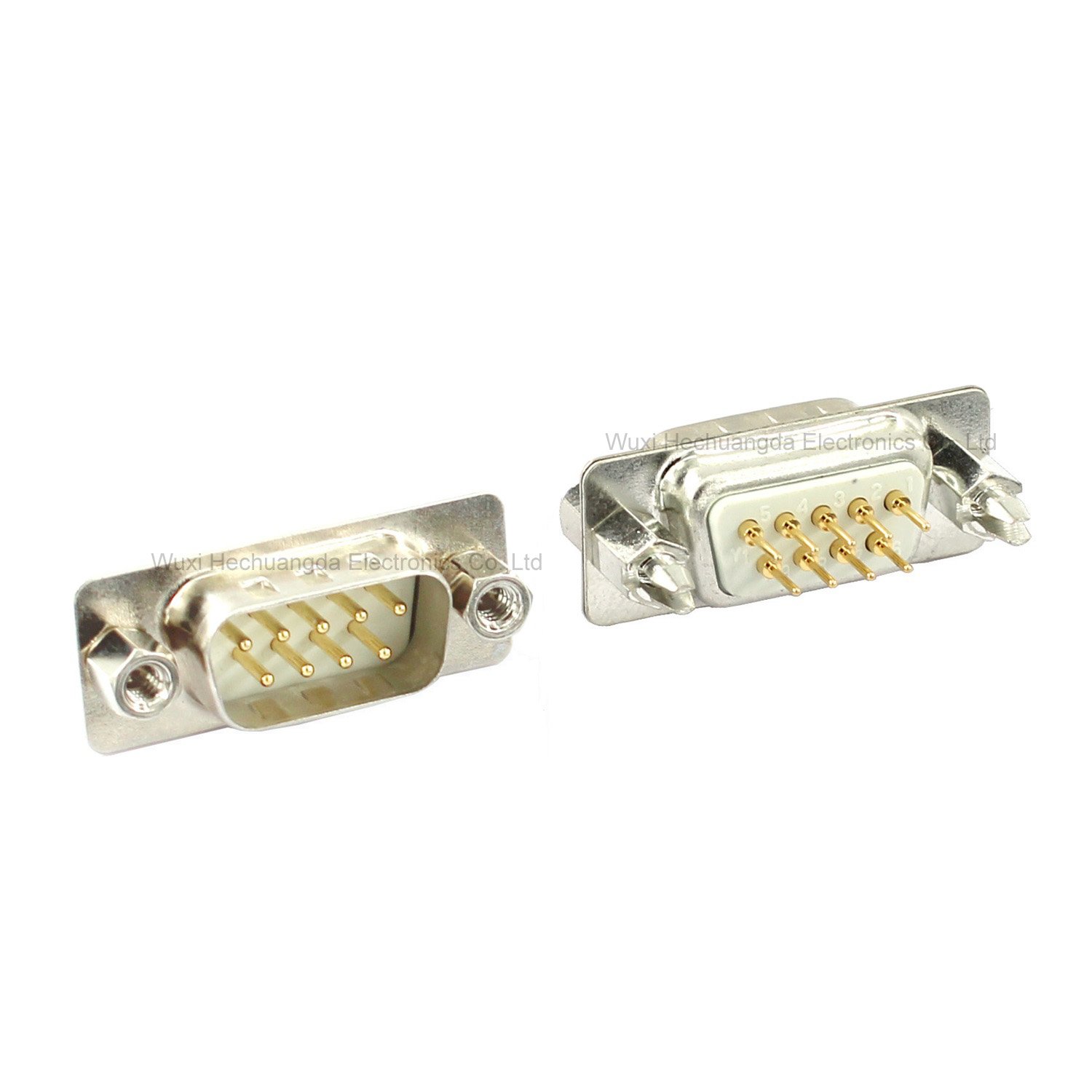 With fixed screw DP9 DP15 DP25 DP37 MALE FEMALE PCB CONNECTOR Insert plate type D-Sub DB9 DB15 DB25 DB37 9/15/25/37 pin
