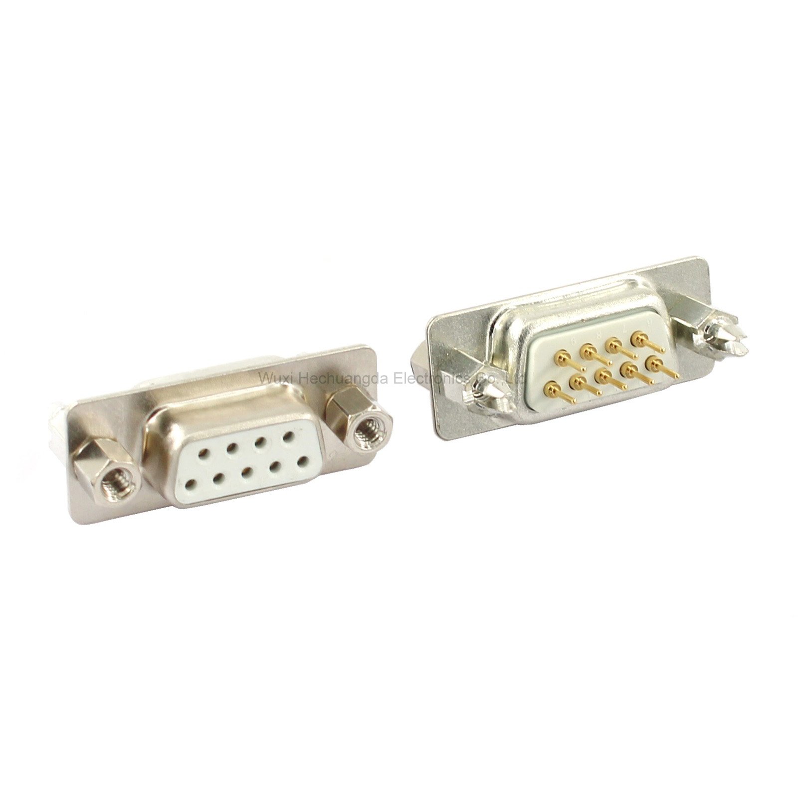 With fixed screw DP9 DP15 DP25 DP37 MALE FEMALE PCB CONNECTOR Insert plate type D-Sub DB9 DB15 DB25 DB37 9/15/25/37 pin