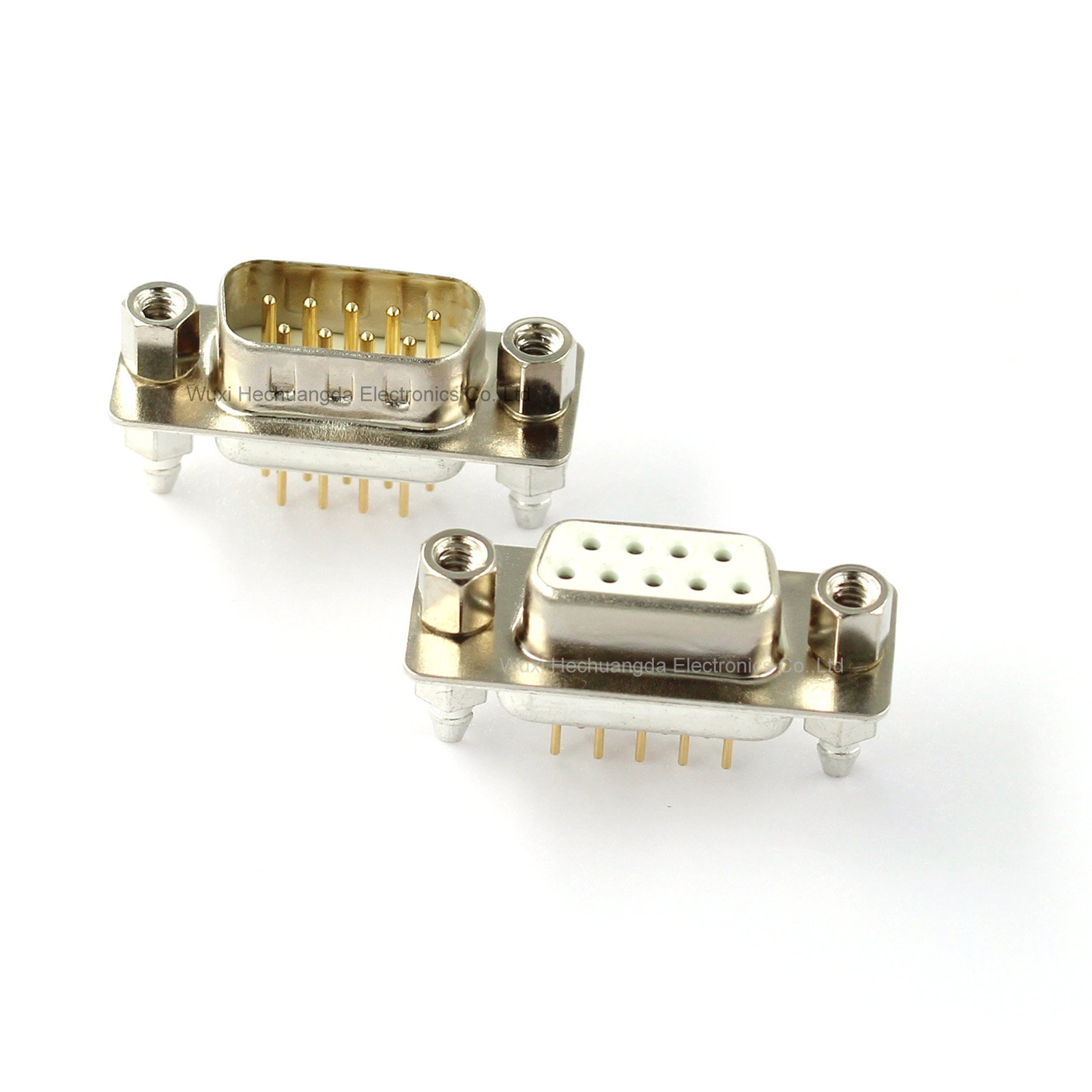With fixed screw DP9 DP15 DP25 DP37 MALE FEMALE PCB CONNECTOR Insert plate type D-Sub DB9 DB15 DB25 DB37 9/15/25/37 pin