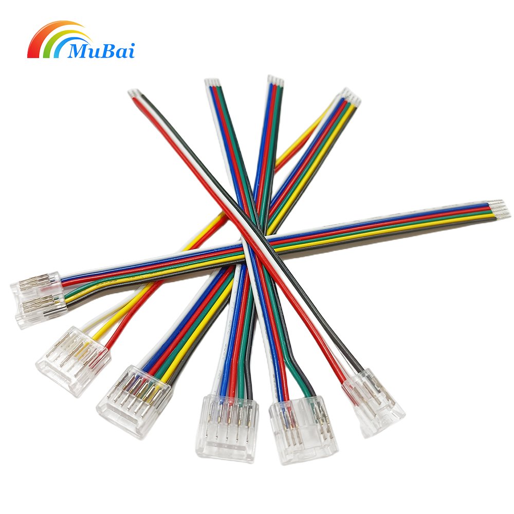 COB 5mm LED Strip Connector 2pin 5mm LED COB Strip Connector to wire