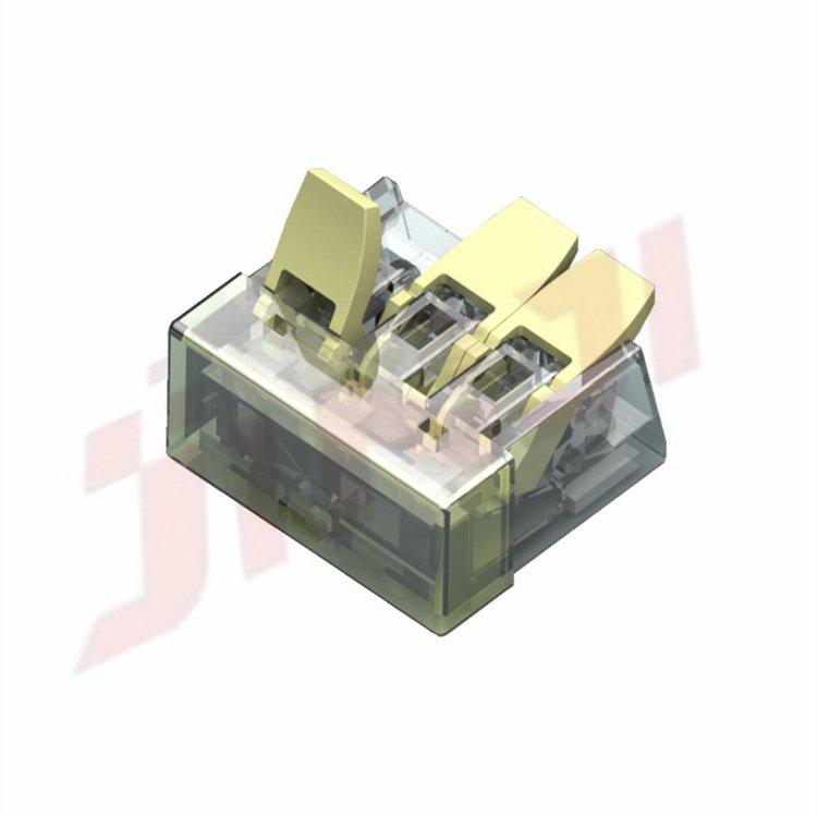 China Supplier PCCT 221 2 3 4 5 Colorful Spring Terminal Blocks Electric Cable Lever Wire Connectors