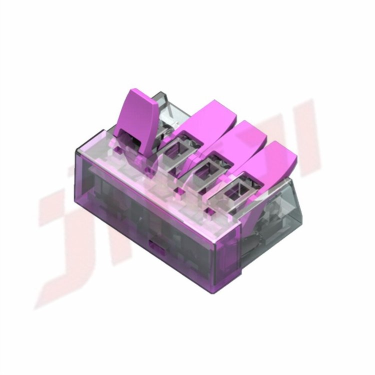 China Supplier PCCT 221 2 3 4 5 Colorful Spring Terminal Blocks Electric Cable Lever Wire Connectors
