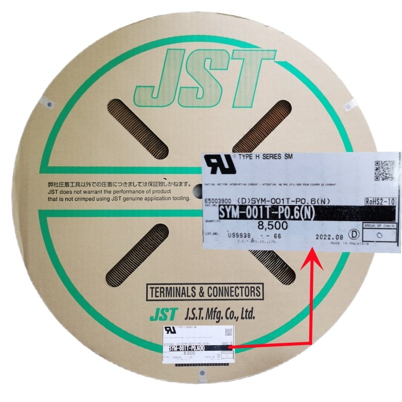 Genuine YL Series JST Contact SYM-01T-P0.5A SYM-001T-P0.6 Wire to Board 20-26 AWG Tin Plating Terminal for Sale
