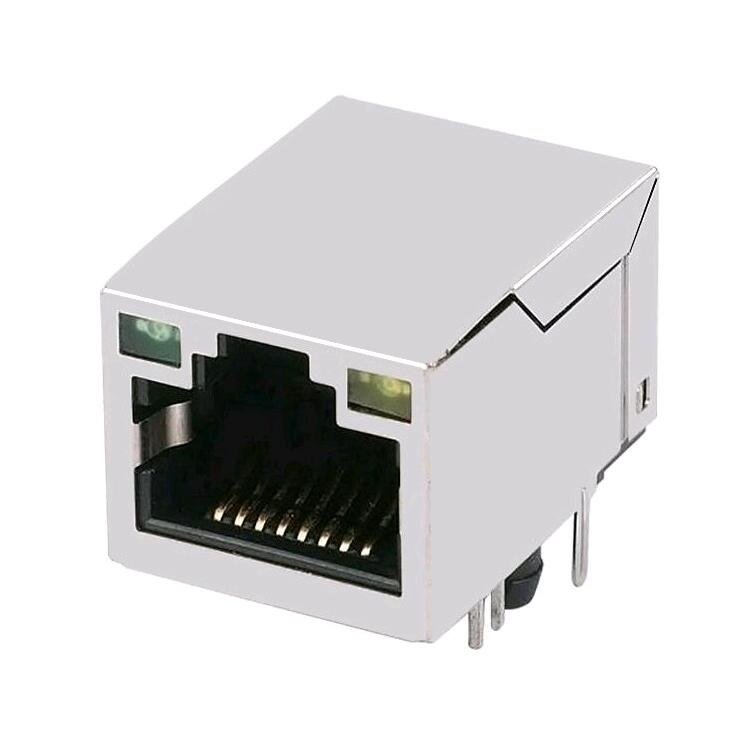 Single Port 100 Base-T Magnetic RJ45 Socket XRJH-01M-4-E11-170 Connector