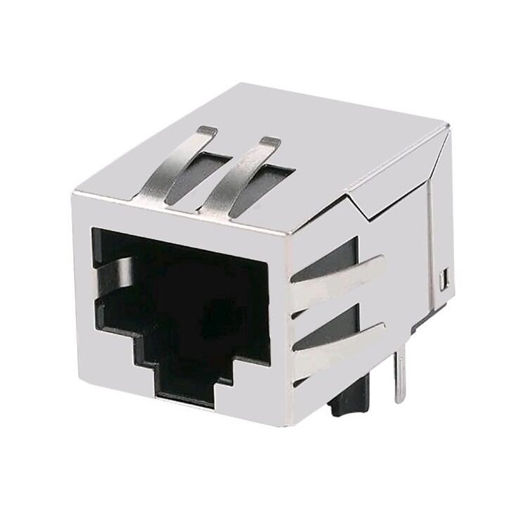Single Port 100 Base-T Magnetic RJ45 Socket XRJH-01M-4-E11-170 Connector