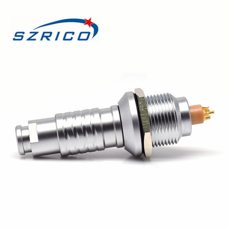 Factory 1K Series 14mm Waterproof DC Male Female Right Angle Molded Fast Lock Connector For Power Entry