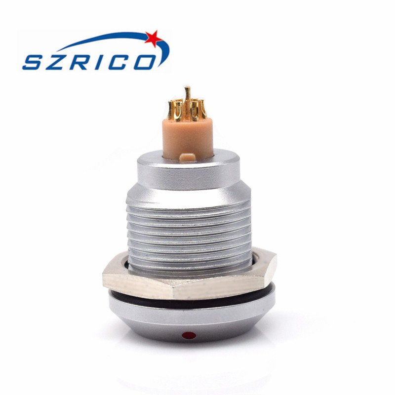 Factory 1K Series 14mm Waterproof DC Male Female Right Angle Molded Fast Lock Connector For Power Entry