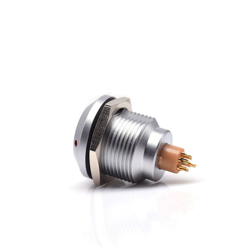 Factory 1K Series 14mm Waterproof DC Male Female Right Angle Molded Fast Lock Connector For Power Entry