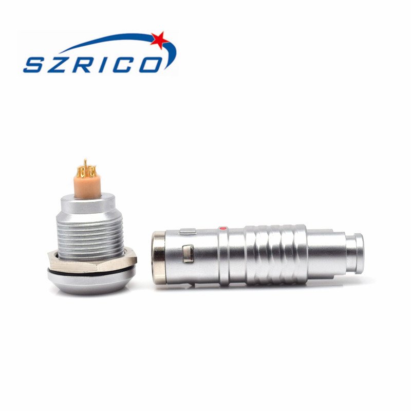 Factory 1K Series 14mm Waterproof DC Male Female Right Angle Molded Fast Lock Connector For Power Entry