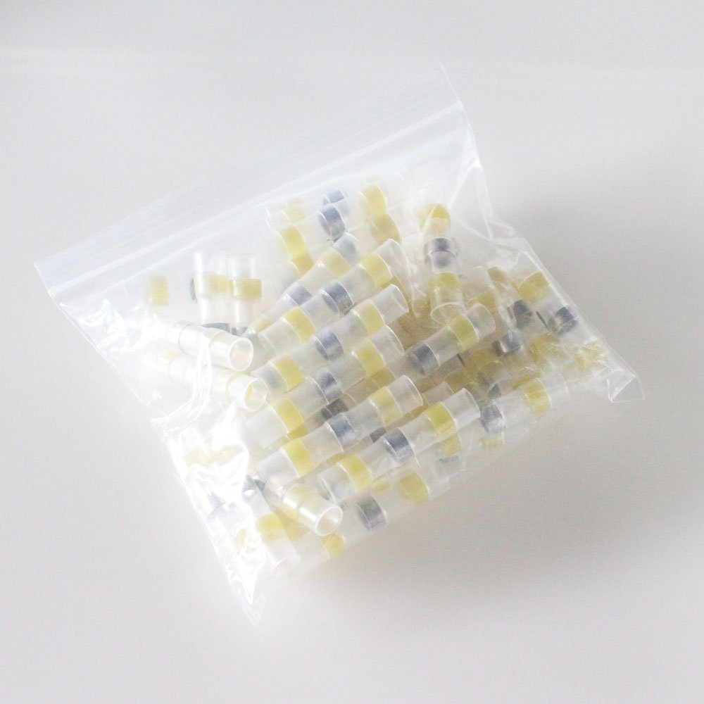 DEEM 100PCS Waterproof Electrical Solder Sleeves Heat Shrink Wire Connectors Kit