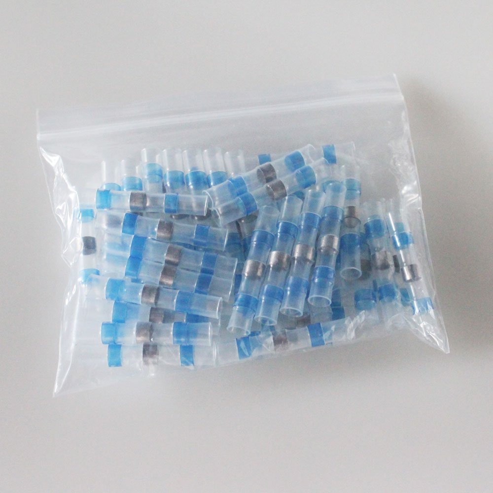 DEEM 100PCS Waterproof Electrical Solder Sleeves Heat Shrink Wire Connectors Kit
