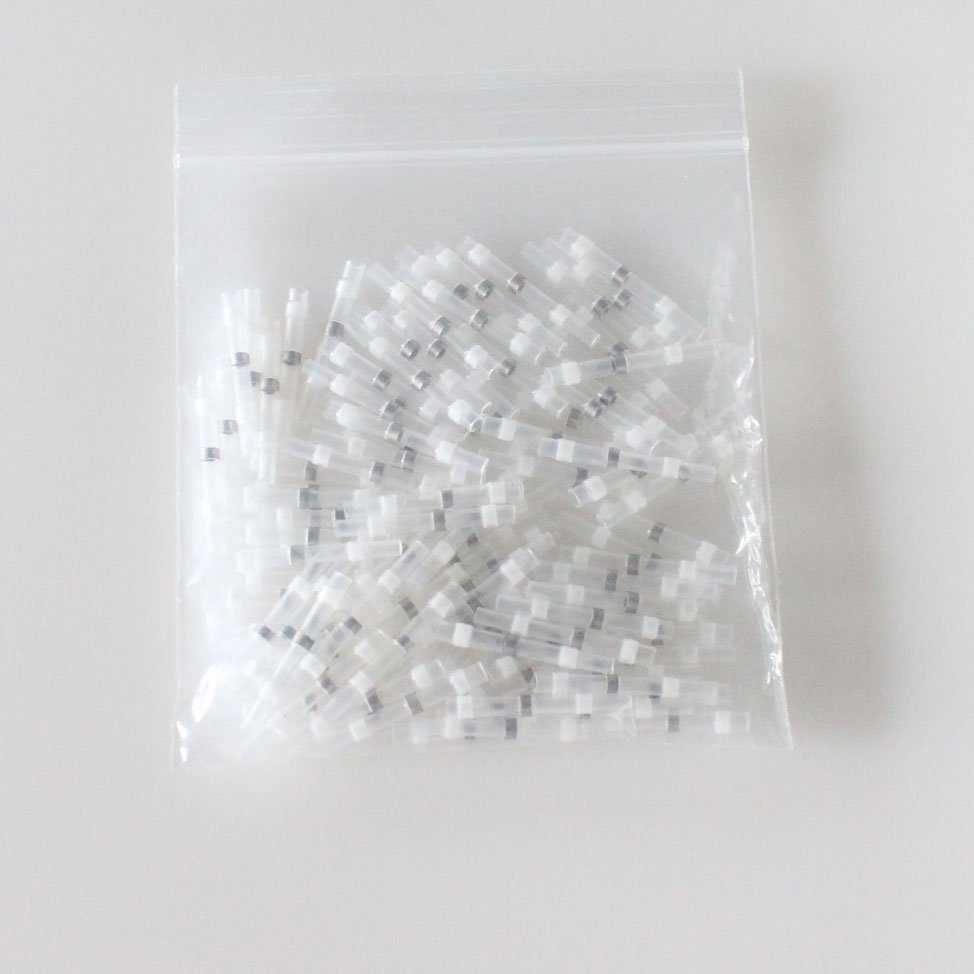 DEEM 100PCS Waterproof Electrical Solder Sleeves Heat Shrink Wire Connectors Kit