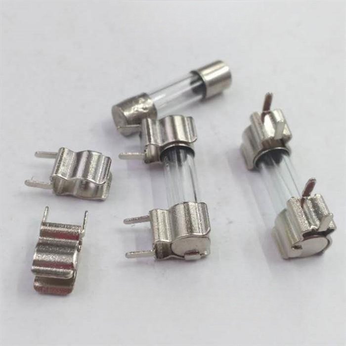 XS 1018 4 Current fuse clip 5 * 20 fuse tube clip PCB fuse connector metal stamping substrate brass connector