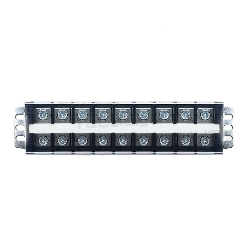 150A 600V Fixed Wiring Board Wire Connector Dual Row Strip Screw Terminal Block