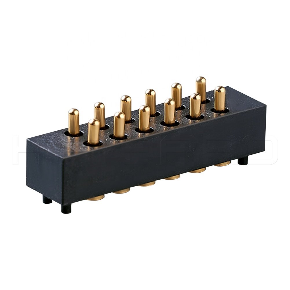 HytePro 12 pin gold plated magnetic pogo pin charging connector