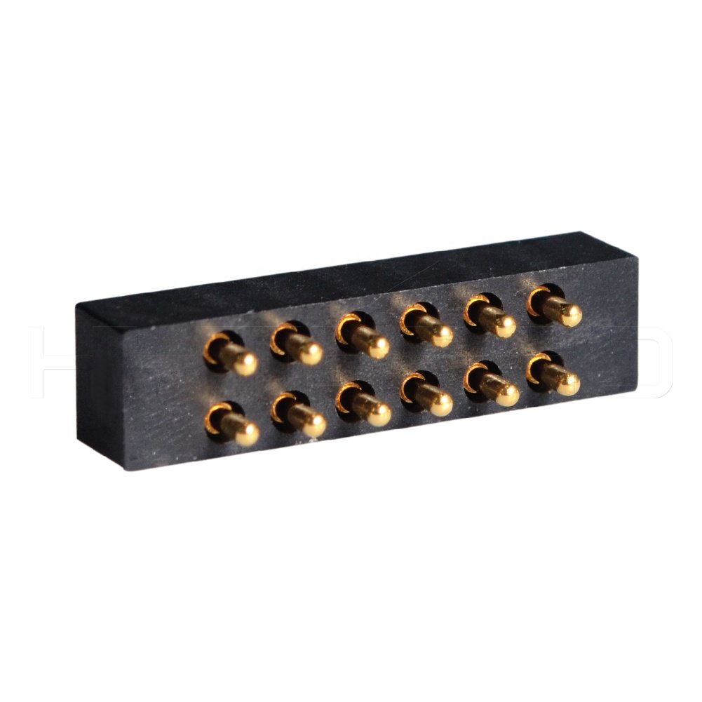 HytePro 12 pin gold plated magnetic pogo pin charging connector