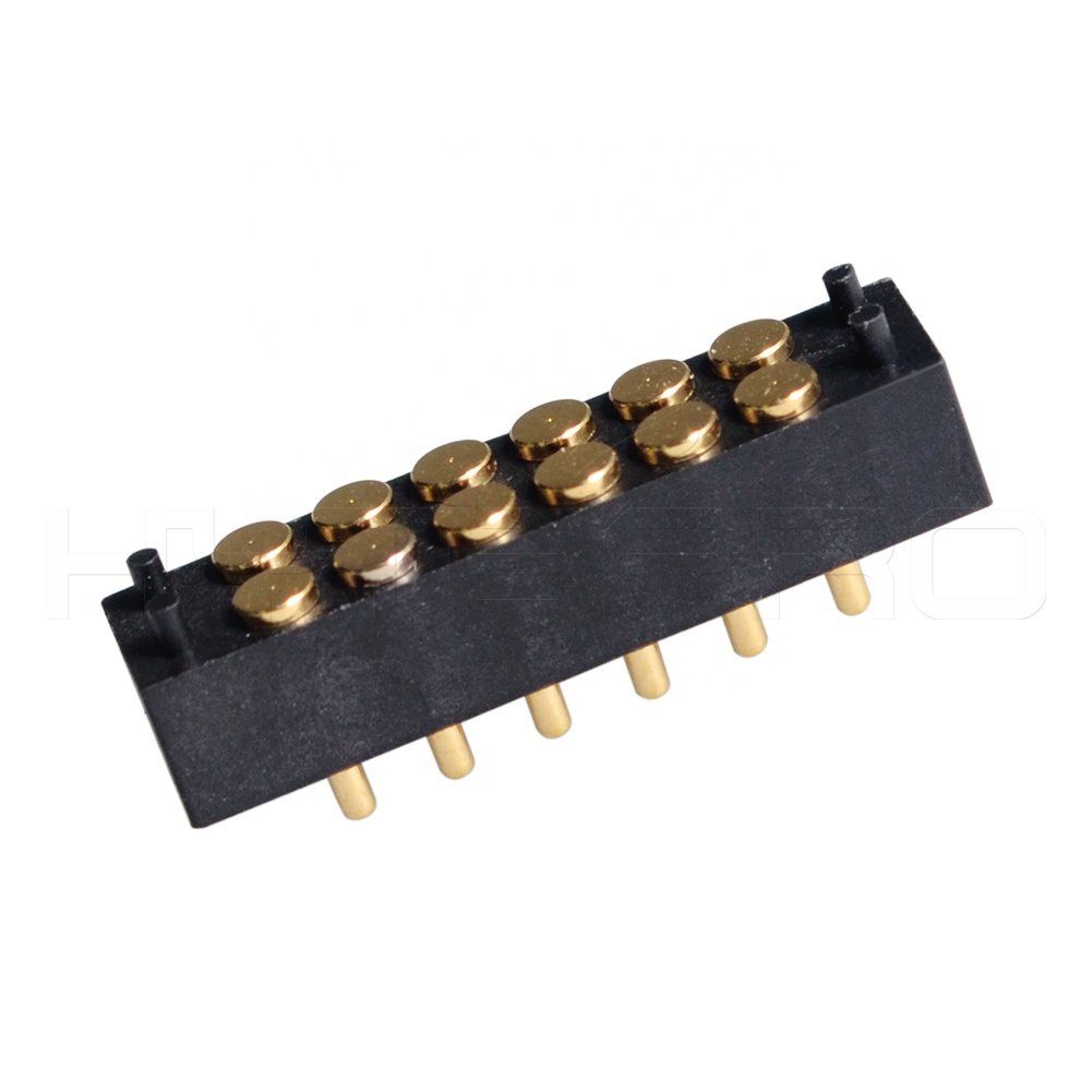 HytePro 12 pin gold plated magnetic pogo pin charging connector