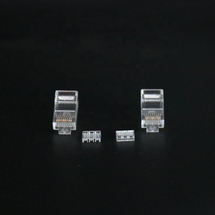 Through Hole Connector RJ45 Plug UTP Cat5 CAT6 UTP Rg45 Pass Through RJ45 Connector