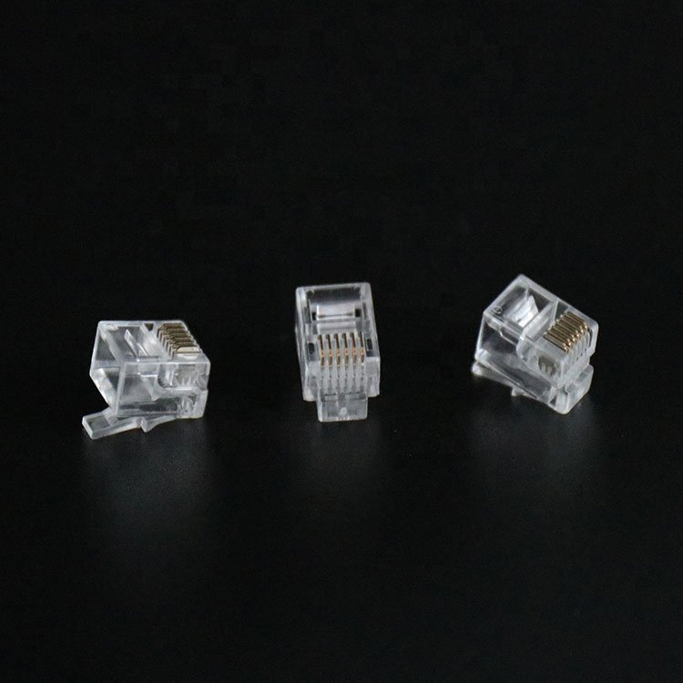 Through Hole Connector RJ45 Plug UTP Cat5 CAT6 UTP Rg45 Pass Through RJ45 Connector