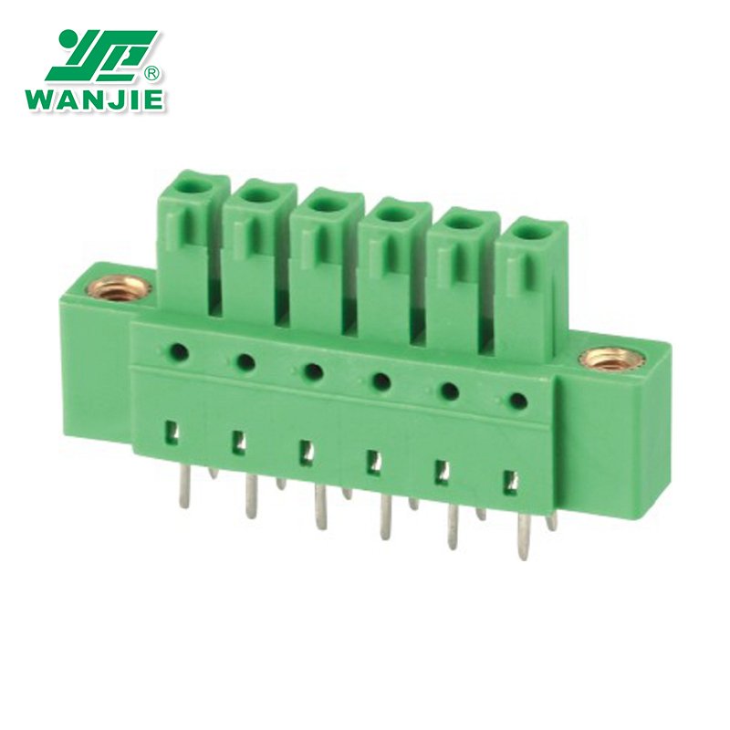 Wanjie 3.5mm 3.81mm plug-in terminal block connector WJ15EDGB-3.5/3.81