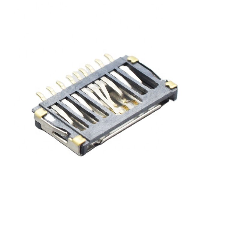 TF push-push micro SD Card reader Socket Adapter sd memory card holder TF Card 9 pins connector
