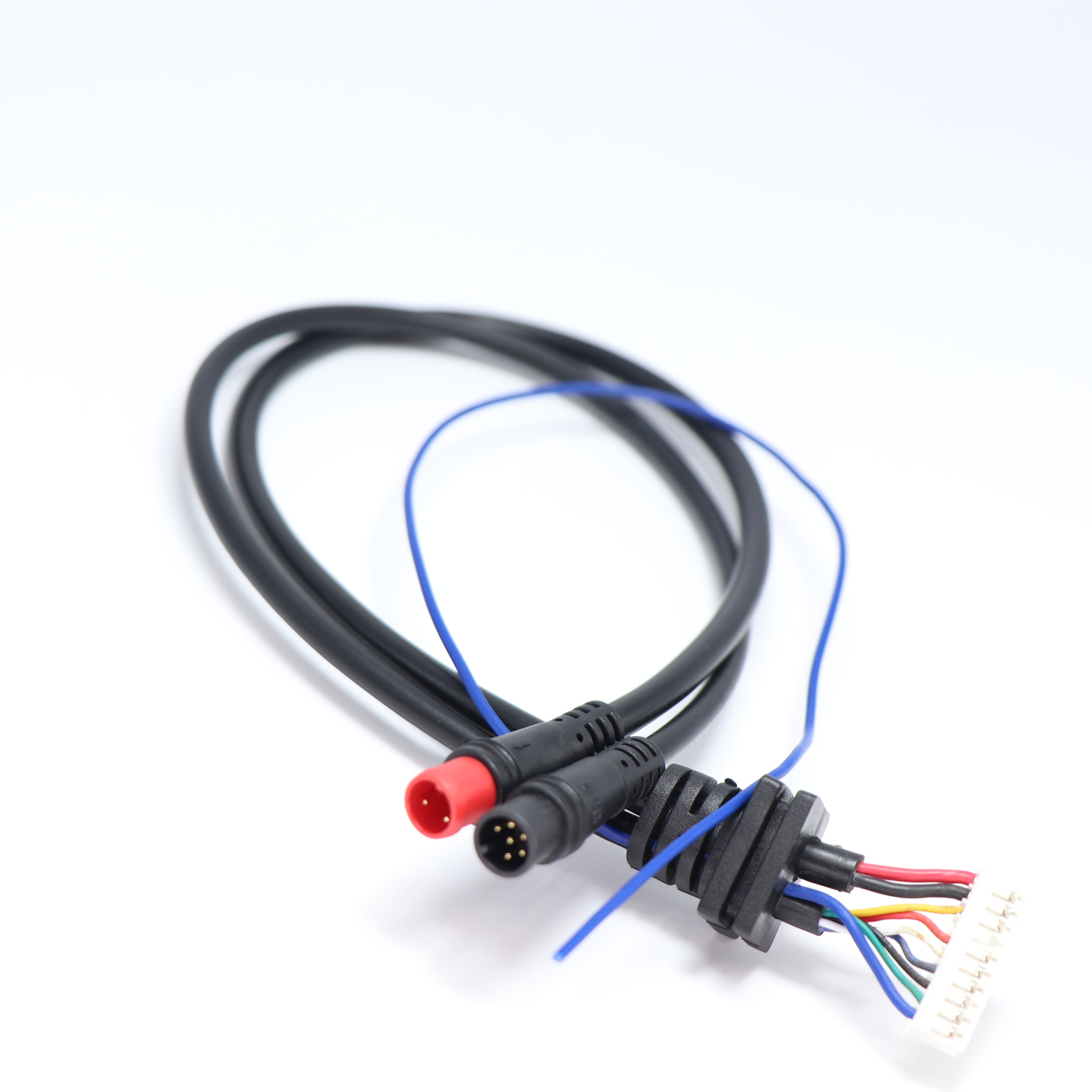 customized m8 6pin IP65 waterproof motor bike electric car motor scooter connector