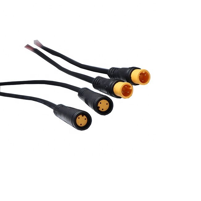 customized m8 6pin IP65 waterproof motor bike electric car motor scooter connector