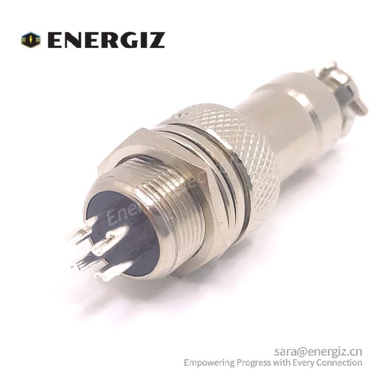 Aviation Plug GX12-4 4pin 12mm Male Female Panel Metal Connector
