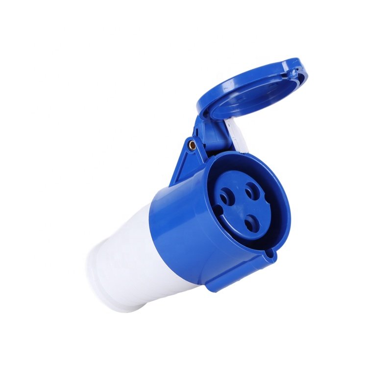 ZNG-223 IP44 Single Phase 32A 3 Pin Industrial Female Socket 220V 32 Amps Industrial Connector