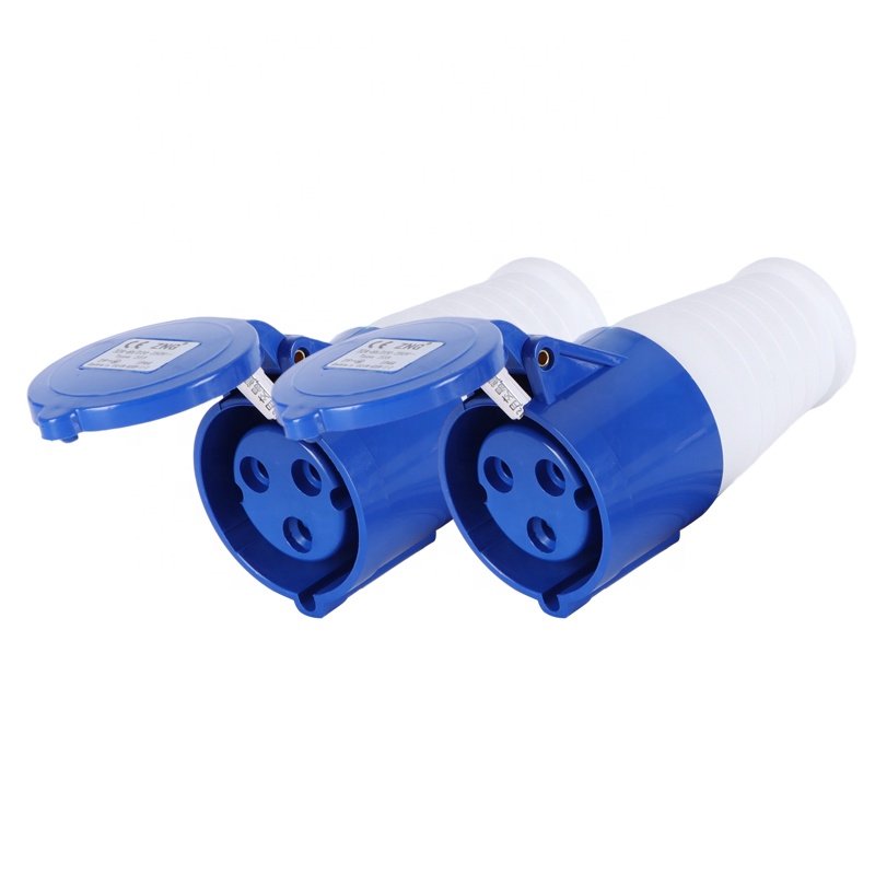 ZNG-223 IP44 Single Phase 32A 3 Pin Industrial Female Socket 220V 32 Amps Industrial Connector