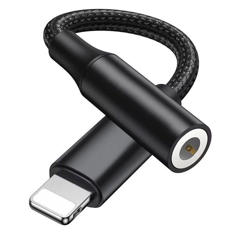 Headphone Adapter For Phone To 3.5mm Aux Audio Jack With Microphone Earphones Headset DAC Converter Connector Female