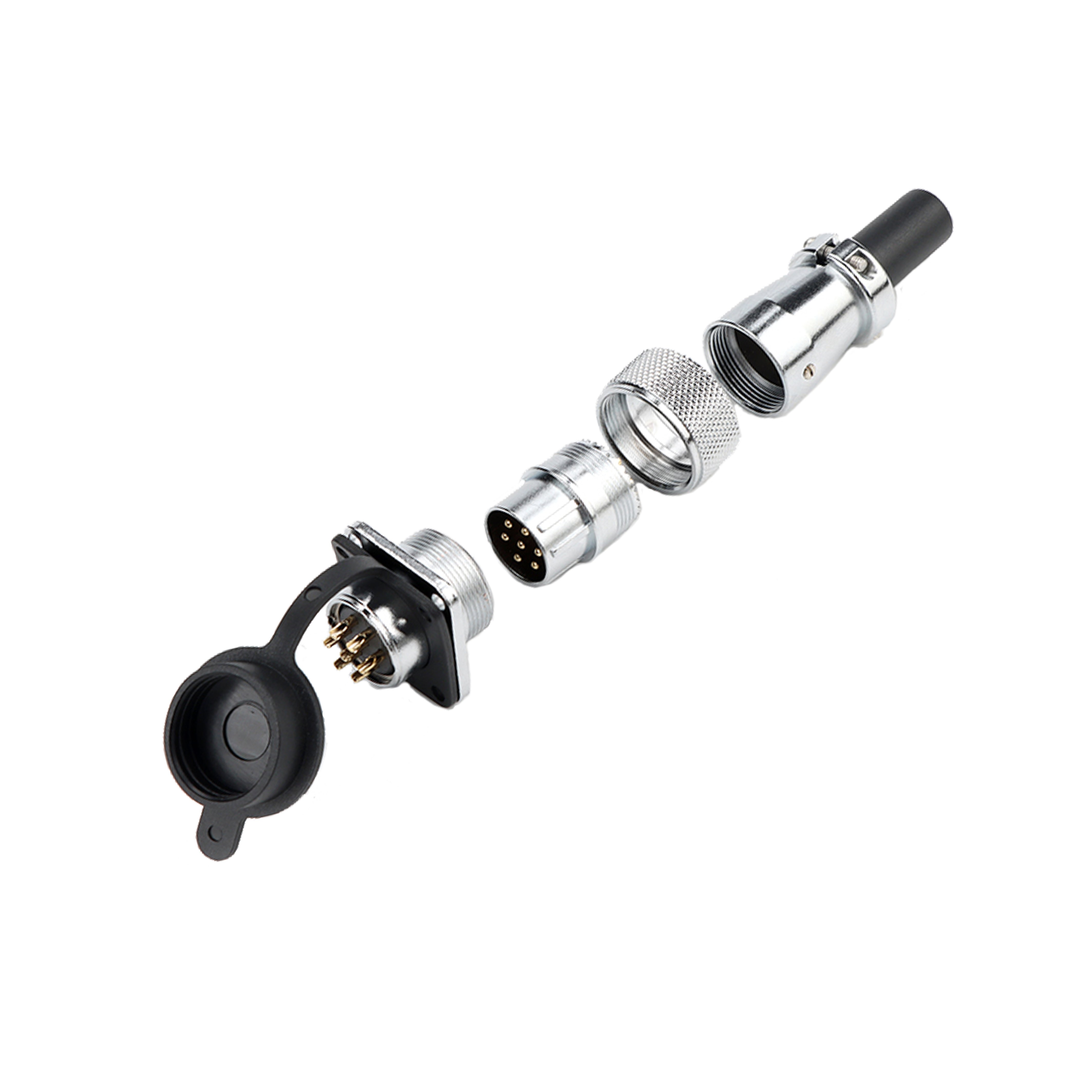 WS20 7pin Industrial Electronic Connector 2 Pin 3Pin 4Pin 5Pin 6Pin 7Pin 9Pin 12Pin 25A 5A 10A Power Adapter