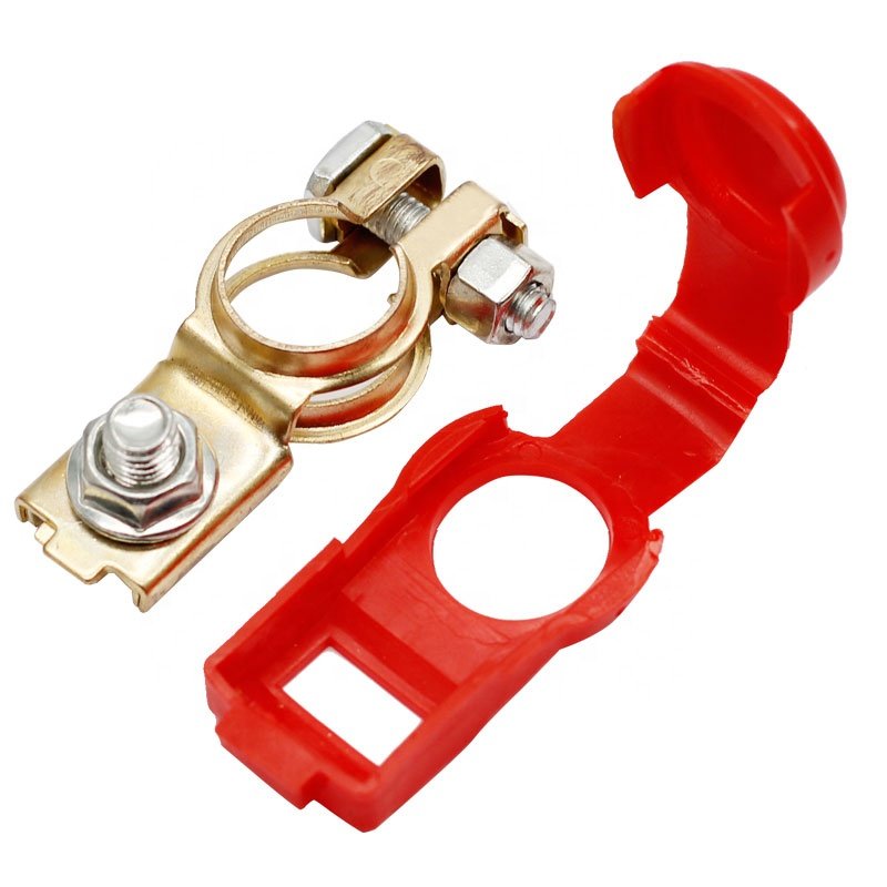 Battery Batteries Terminal Connector Accessories Brass Terminal Clamps-Connectors Battery Terminal with Cover