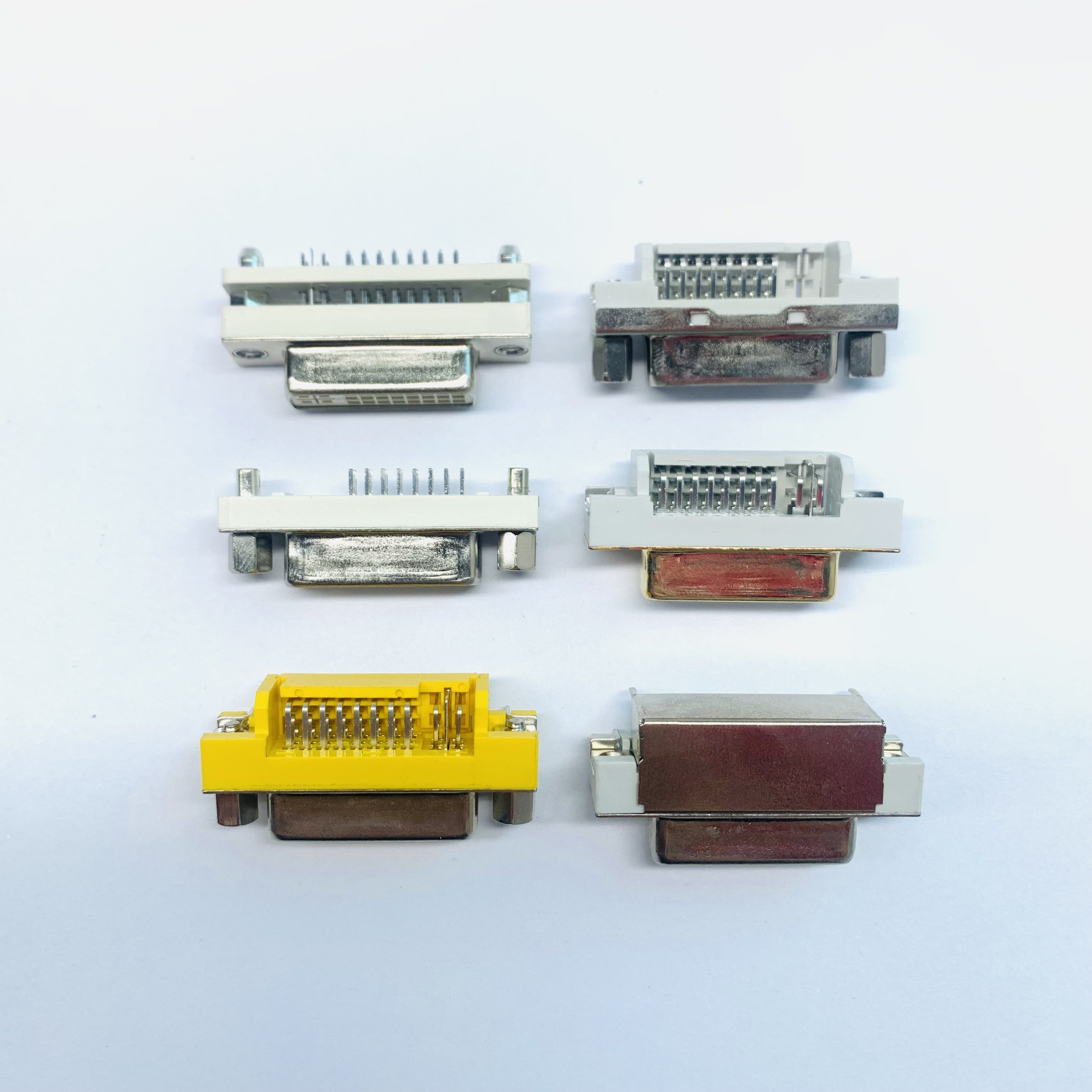 Wholesale Dual Port Male Type DVI Connector Socket D-Sub Connectors