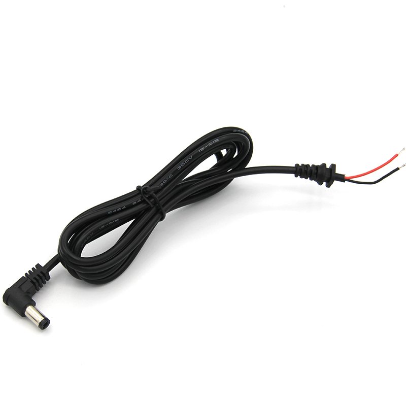 Free Sample 5.mm x 2.1mm Male Wire Pigtail Connector Power Plug 1.5m DC Jack Cable