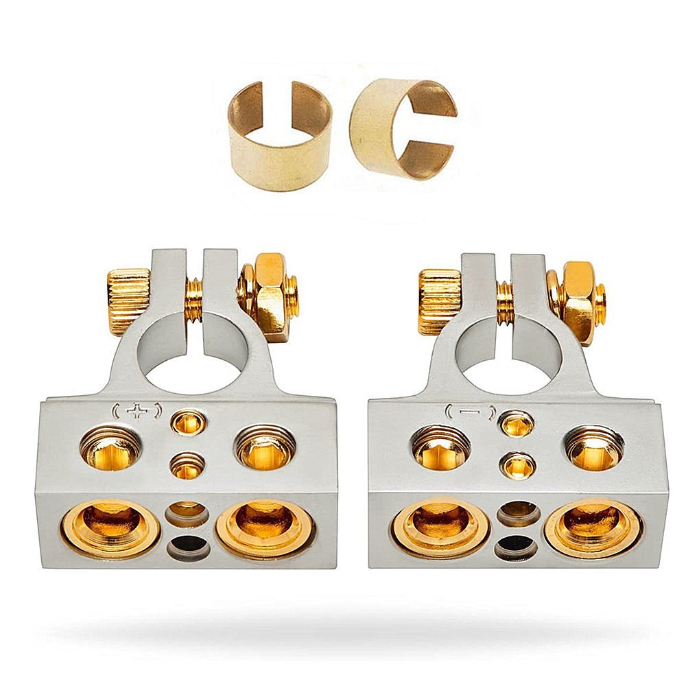 Car Battery Terminal Connectors 0/4/8/10 AWG,Battery Terminal Clamps,Positive Negative Car Battery Connectors Terminals