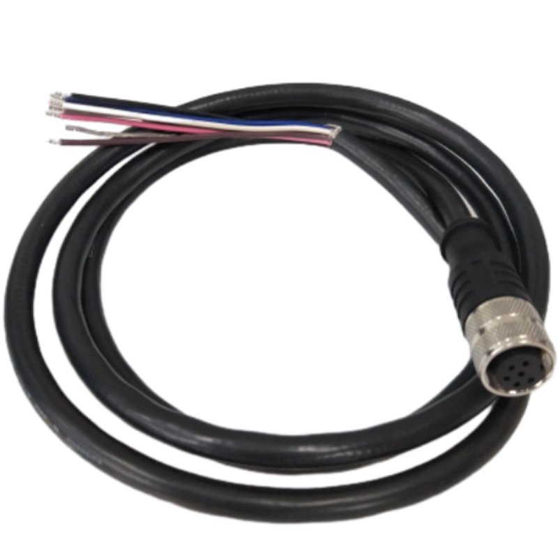 Gseetech M16 A Code 6pins Straight Wire Connector With Molded Cable