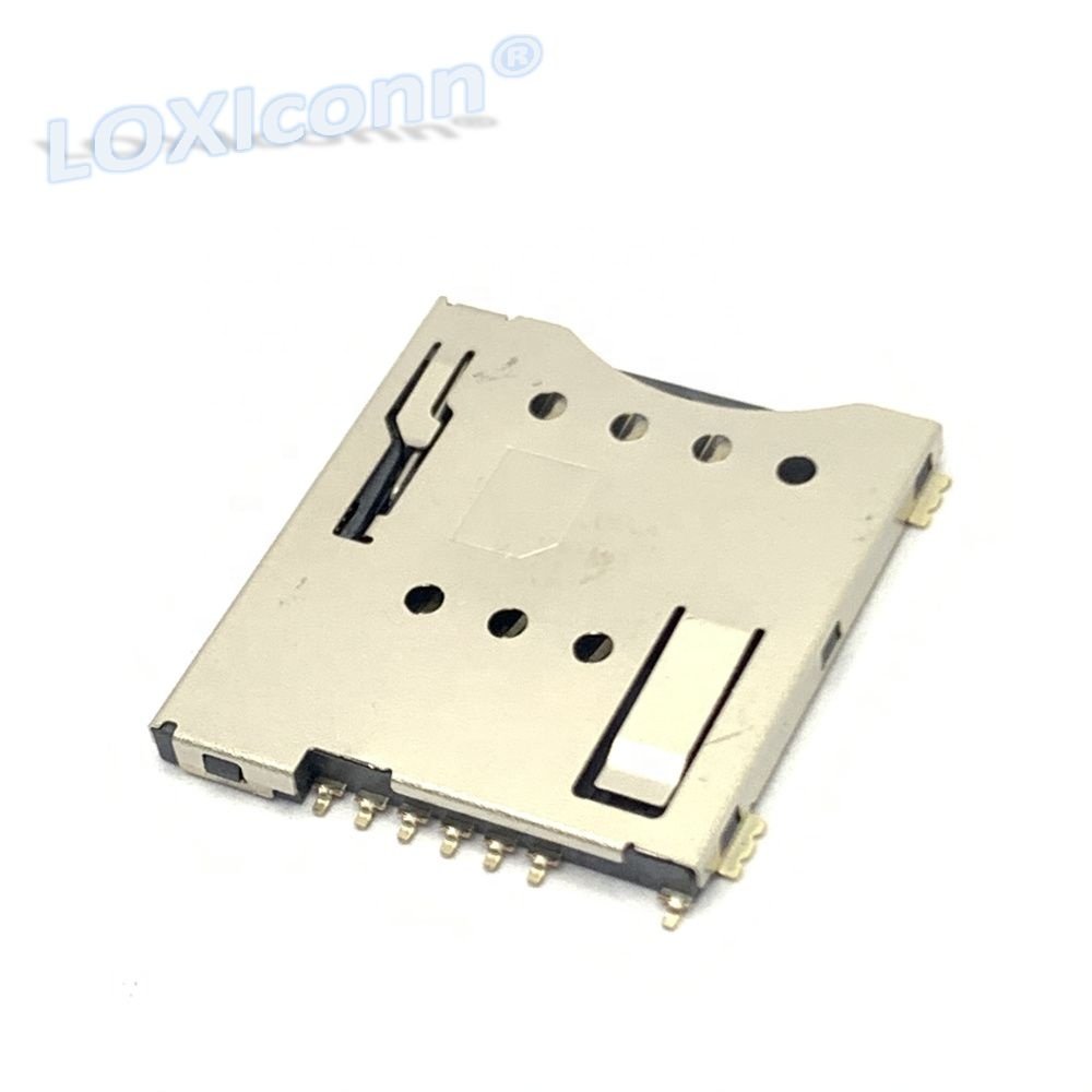 High quality 6 pin sim card connector micro SIM holder socket for for GSM/GPR
