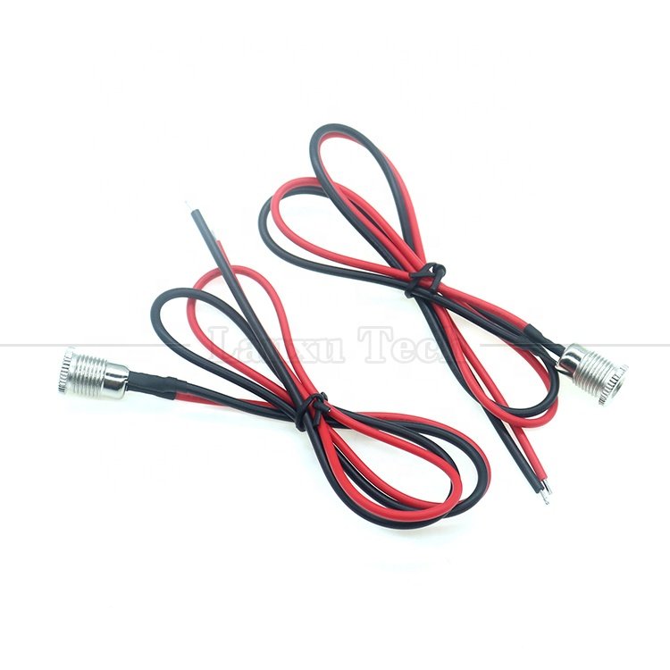 18AWG 10A Metal Threaded Female Socket Mount DC099 5.5x2.1mm 5.5x2.5mm Panel Mount Connector Pigtail DC Power Jack Cable