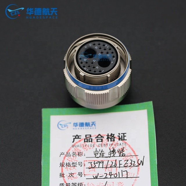 Huadespace Factory outlet 2 Pin Plug Socket D38999 J599-26FE32SN Circular Electric Connector for Aviation