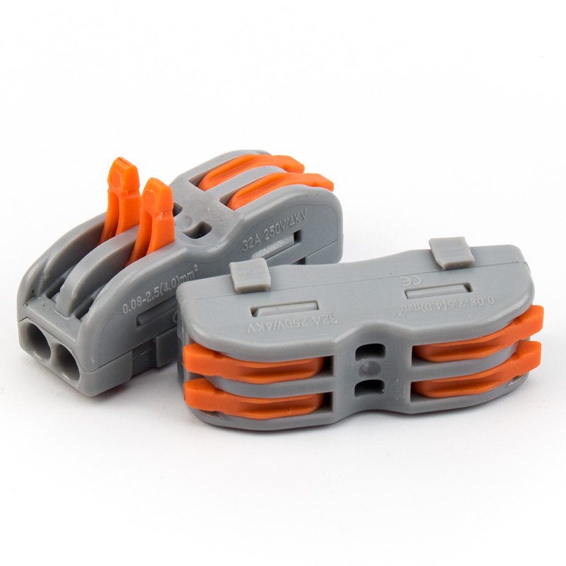 Spliceable Wire Connector SPL-2 Lever Connector 222 Universal Compact Wire Push-in Quick Terminal Block