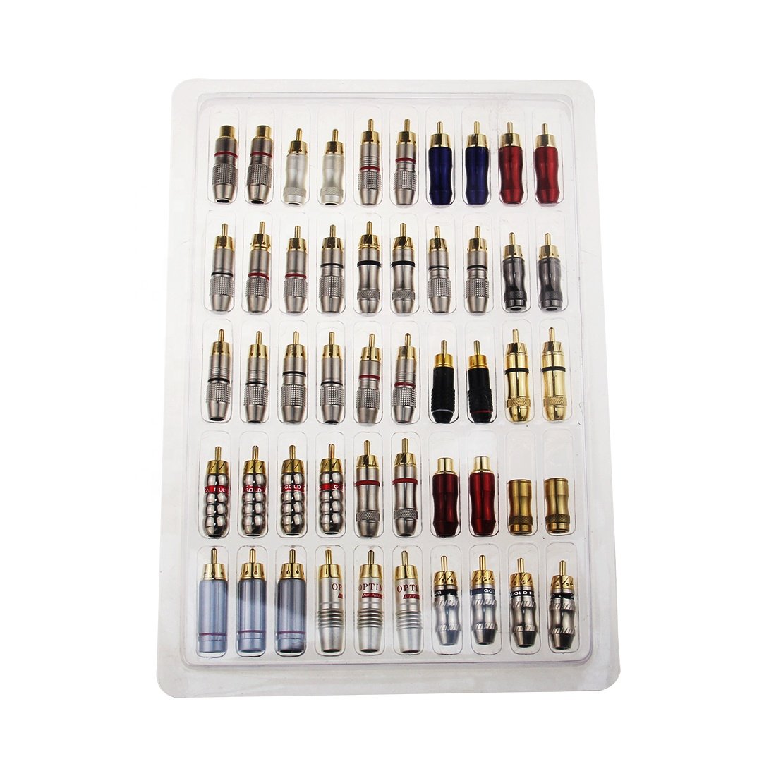 High End Gold Plated RCA Male Plugs Connectors for Speaker Audio cable connect