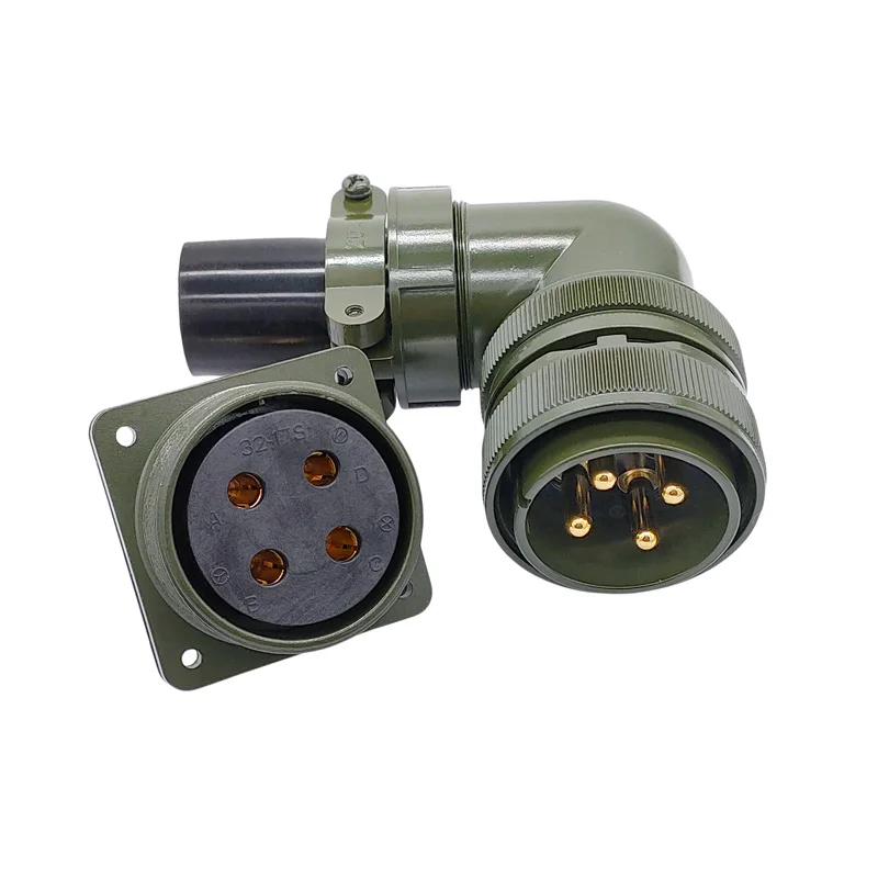 4Pin MIL STD 5015 MS Series Circular Military Specification Connector 32-17 Circular Connector Aviation Plug Socket