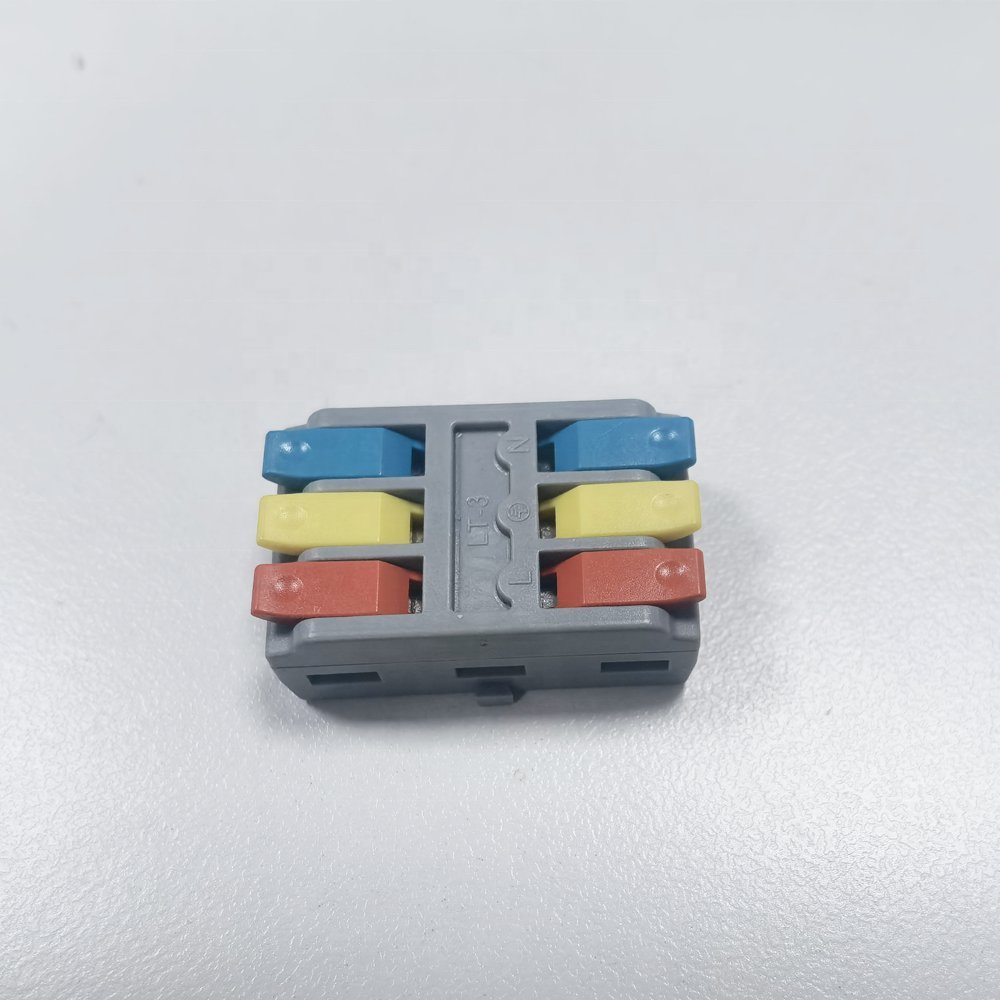 3P Quick Wire Connector Terminal Block With Lever Electrical Quick Wire Wiring Connector