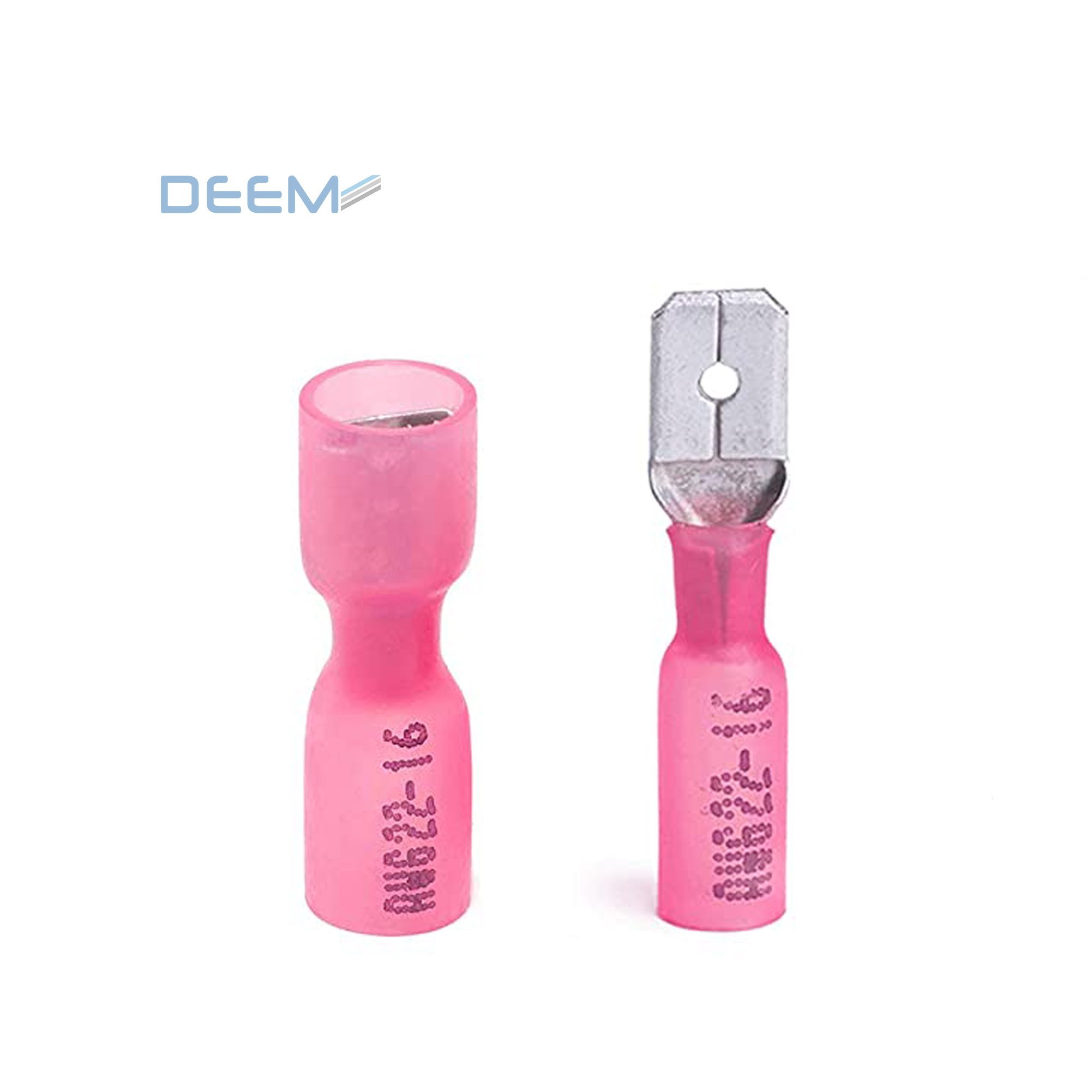 DEEM heat shrink half insulated female terminals