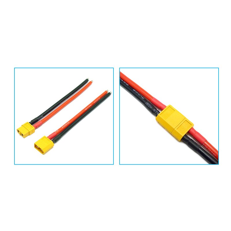 Authentic Amass Classic Patent Certified XT60 Male and Female Gold Plated High Current Airplane Model Plug Connector