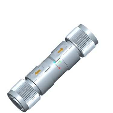 12A 630V M12 S-Coded Waterproof Connector