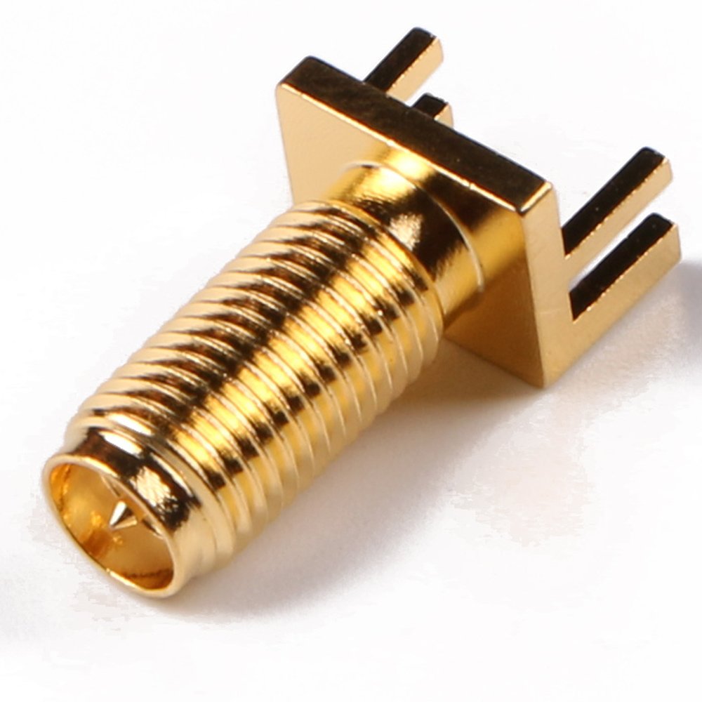 End Launch Jack Pcb Bulkhead Female Connector Sma Edge Mount